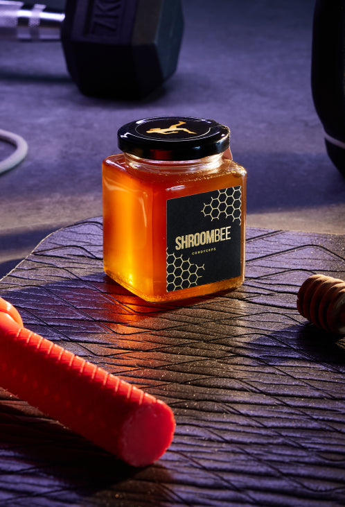 Jar of Shroombee honey